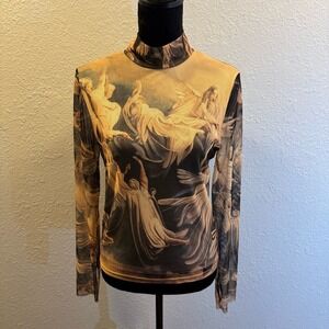 Heavenly Angel Print Long Sleeve Top Read